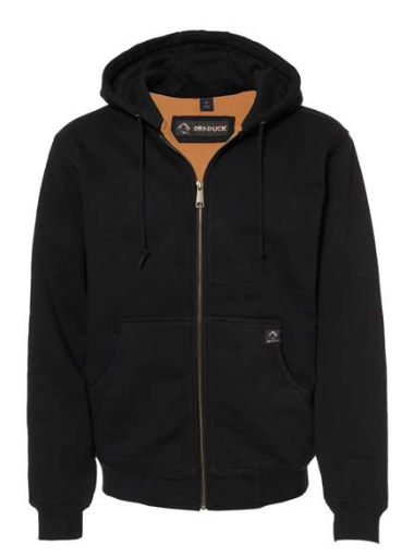 Dri Duck Men's Crossfire Heavyweight Power Fleece Hooded Jacket With Thermal Lining 7033